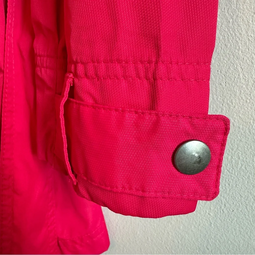 Columbia, Omni-Shield Rain Jacket with Hood and Tie, Pink, Women's Size Medium - Picture 6 of 16